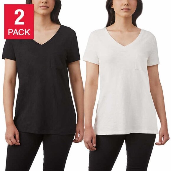 NEW Tilley 2 Pack Slub V-Neck Tee | Size S - Picture 4 of 6